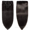 Grade 7A  8A 9A 3 pieces clip in hair extensions,virgin hair clip in human hair extensions